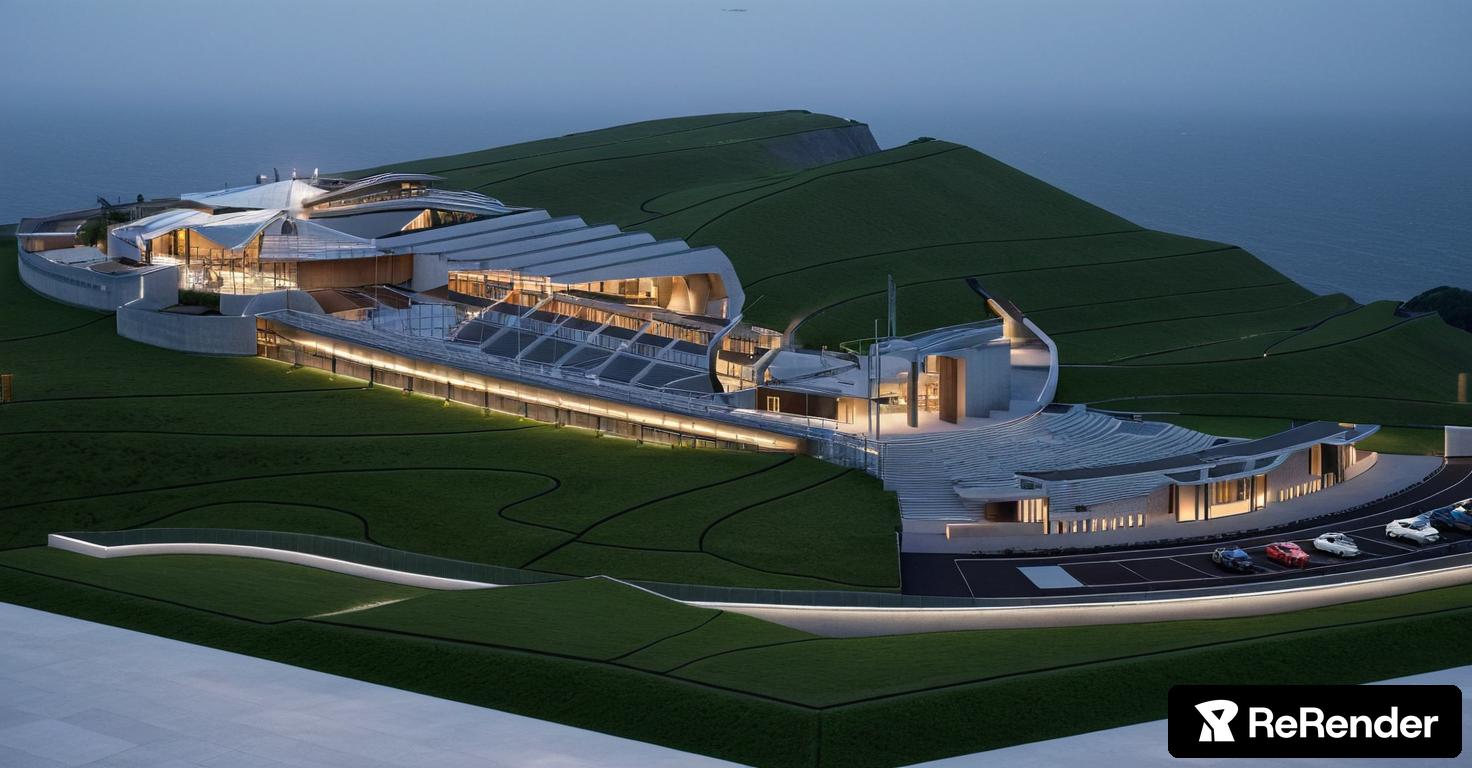 Theater in Eco-friendly Sustainable style - ReRender AI