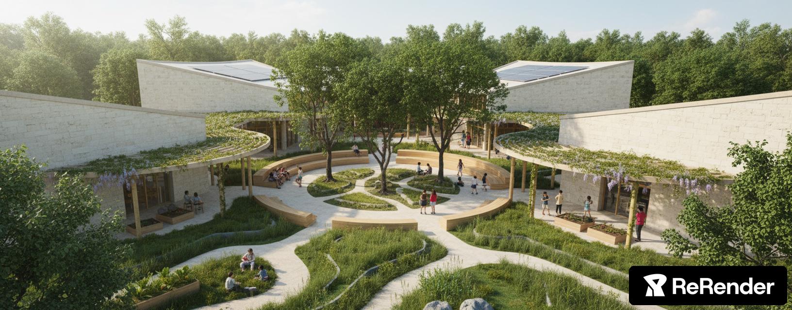 Image showcasing performing-arts-center in eco-friendly-sustainable - ReRender AI