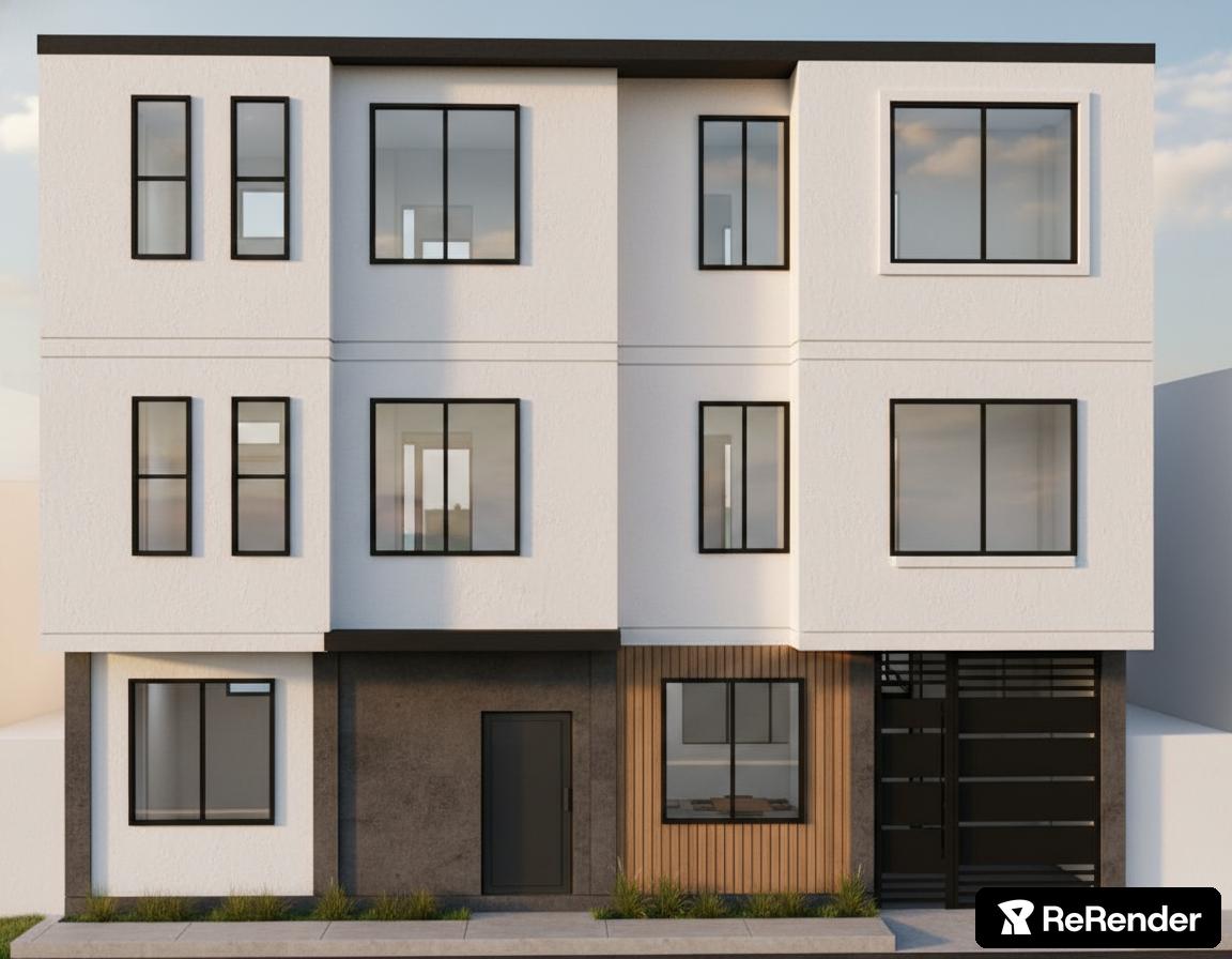 Apartment Complex in High Tech style - ReRender AI