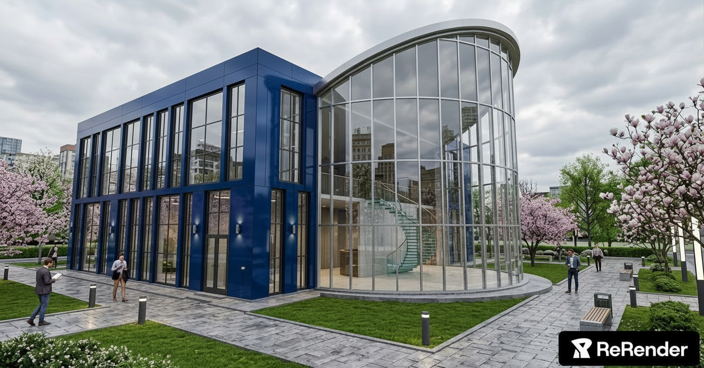 Single Family Home in Smart City style - ReRender AI